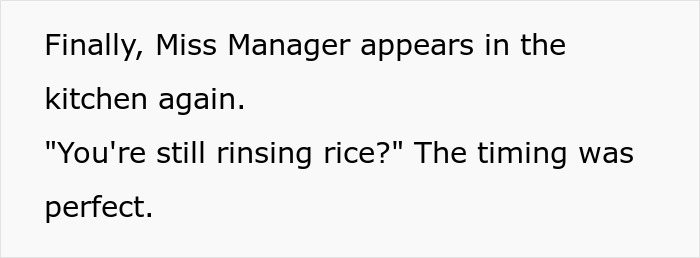 Cook Maliciously Complies With Manager&rsquo;s Demand To &ldquo;Keep Rinsing The Rice Until The Water Runs Clear&rdquo;