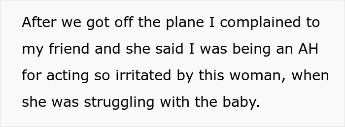 Exhausted Passenger Is Upset About Having To Give Up Their Middle Seat To A Mother Traveling With A Baby