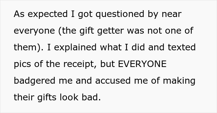 Thrifty Woman Uses Coupons To Buy A Great Birthday Gift, Which Makes The Birthday Person Ecstatic But Leaves Her Friends Angry With Her