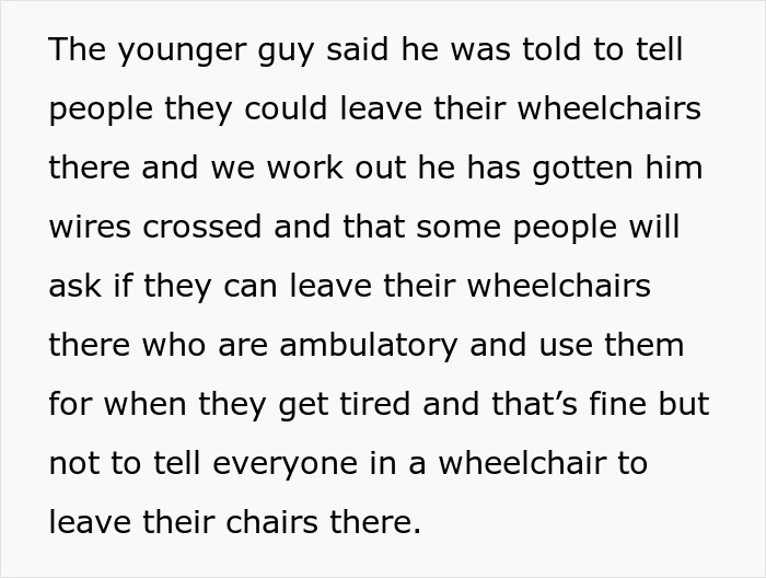 Person Who Uses A Wheelchair Full-Time Is Told To Leave It Before Hopping On A Ride, Maliciously Complies Until The Employee Understands They Screwed Up