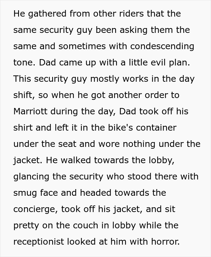 “The Receptionist Looked At Him With Horror”: Delivery Driver Struts Into Fancy Hotel Shirtless In Malicious Compliance “The Receptionist Looked At Him With Horror”: Delivery Driver Struts Into Fancy Hotel Shirtless In Malicious Compliance
