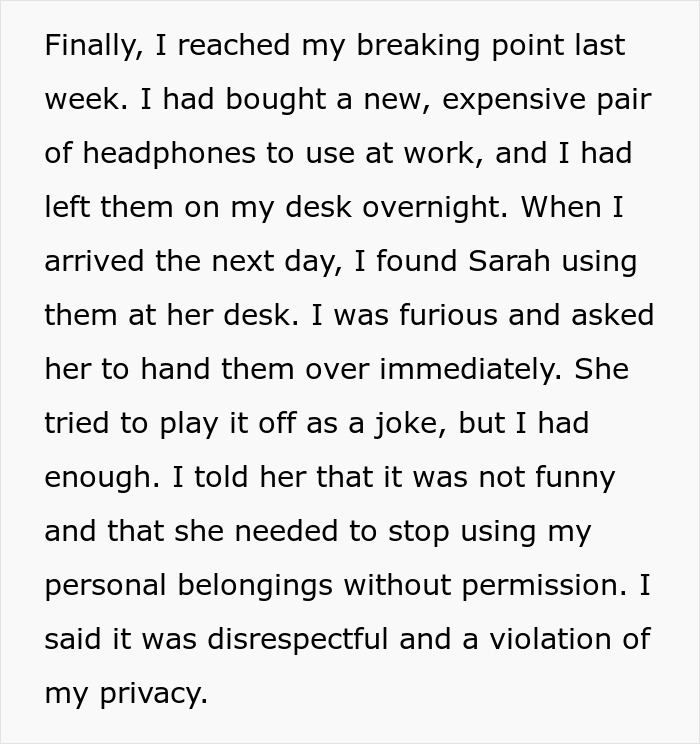 "[It's] Disrespectful And A Violation Of Privacy": Extremely-Intrusive Coworker Is Scolded By A Woman In Front Of The Entire Office
