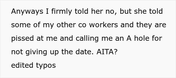 "I Honestly Don't Really Care": Person Refuses To Give Up Their Day Off To Play A Video Game "I Honestly Don't Really Care": Person Refuses To Give Up Their Day Off To Play A Video Game