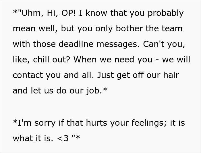 “Tough Luck, Kids”: Teacher Washes Her Hands Off Helping Students Meet The Deadline, They Don’t And They’re Not Happy “Tough Luck, Kids”: Teacher Washes Her Hands Off Helping Students Meet The Deadline, They Don’t And They’re Not Happy