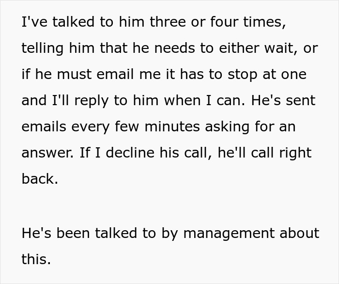 “‘Do Not Disturb’ Means Leave Me Alone”: Employee Sends Out An Angry Email To Colleague Who Keeps Contacting Them Even When Unavailable “‘Do Not Disturb’ Means Leave Me Alone”: Employee Sends Out An Angry Email To Colleague Who Keeps Contacting Them Even When Unavailable