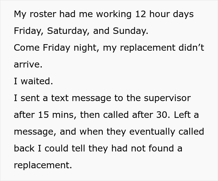 Man Works Three Shifts In A Row Due To Mismanagement But Makes Them Pay For It With A Clever Plan