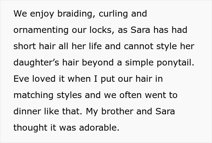 Woman Refuses To Cut Her Hair Short Just Because Her Niece Is Jealous Of It Woman Refuses To Cut Her Hair Short Just Because Her Niece Is Jealous Of It
