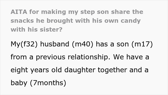 &ldquo;He Was Upset&rdquo;: Stepmother Takes Heat Online For Making 17 Y.O. Share The Candy He Bought For Himself With Little Half-Sister