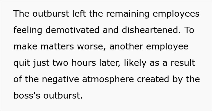 Boss Has An Explosive Reaction To Employee&rsquo;s Quitting, His Rage Inspires Another Employee To Leave As Well