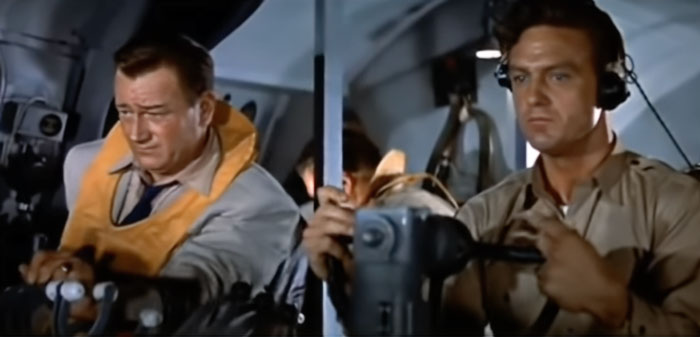 Two pilots are flying the plane 