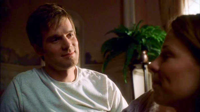 Man happy looking at a girl 