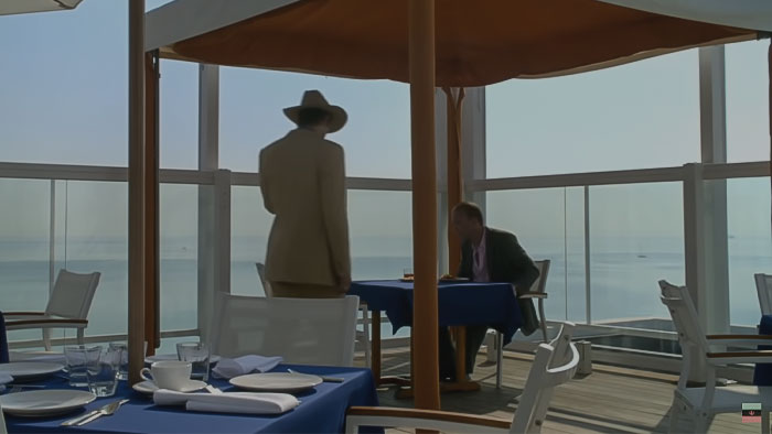 Person talking in Justified Fire in the hole