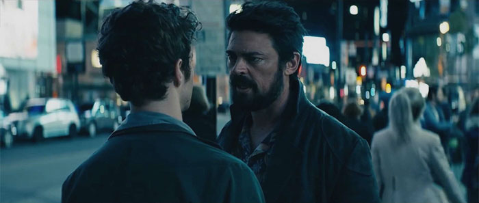 Billy talking with Hughie from The Boys The Name Of The Game