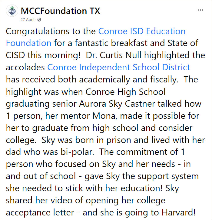 Born In Prison, Now Set To Study Law At Harvard: The Inspiring Story Of Sky Castner