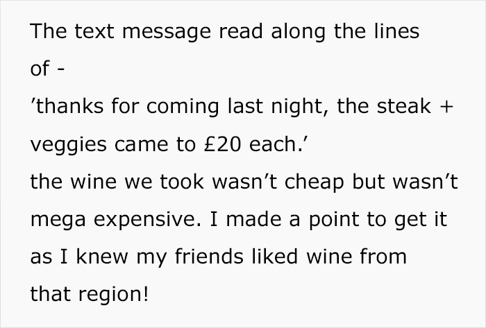 "I Thought This Was Crazy": Woman Is Confused After She Gets A Bill From A Dinner Party Her Friend Hosted