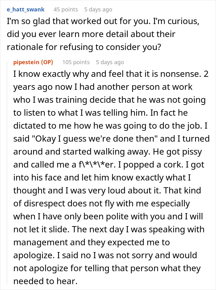 "They Refused To Believe I Had Left": Person Quits Their Job After The Guy They Trained Gets Promoted Instead Of Them "They Refused To Believe I Had Left": Person Quits Their Job After The Guy They Trained Gets Promoted Instead Of Them