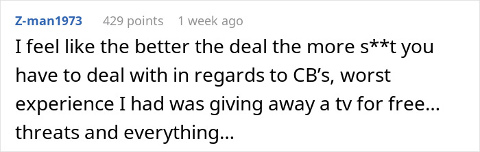 Guy Tries To Give Away Things For Free, Claims That People Ruined It With Their Entitlement