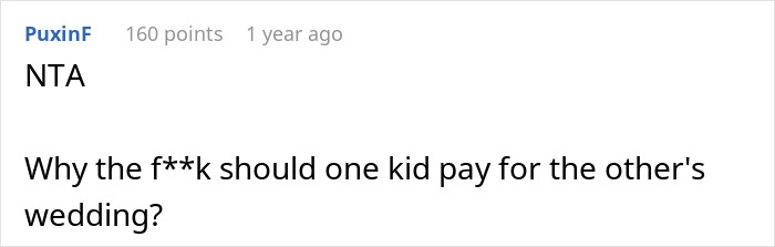 "It's Absurd": Dad Refuses To Ask Son To Fund Stepdaughter's Wedding, Family Drama Ensues "It's Absurd": Dad Refuses To Ask Son To Fund Stepdaughter's Wedding, Family Drama Ensues