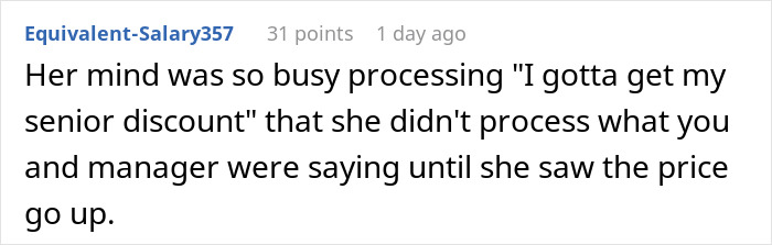 “Where’s My 40% Coupon?”: People Are Cracking Up At This Story About A Karen Who Demanded To Have Her 10% Senior Discount Instead Of 40% Coupon “Where’s My 40% Coupon?”: People Are Cracking Up At This Story About A Karen Who Demanded To Have Her 10% Senior Discount Instead Of 40% Coupon