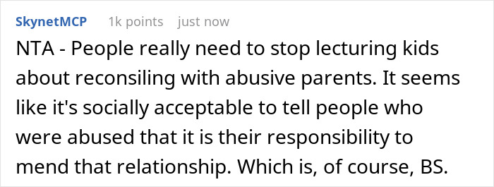 Friend Thinks Woman’s Abusive Mother Can Be Excused Because “It’s Hard Being A Parent,” So She Compares Her To Her Ex To Open Her Eyes Friend Thinks Woman’s Abusive Mother Can Be Excused Because “It’s Hard Being A Parent,” So She Compares Her To Her Ex To Open Her Eyes