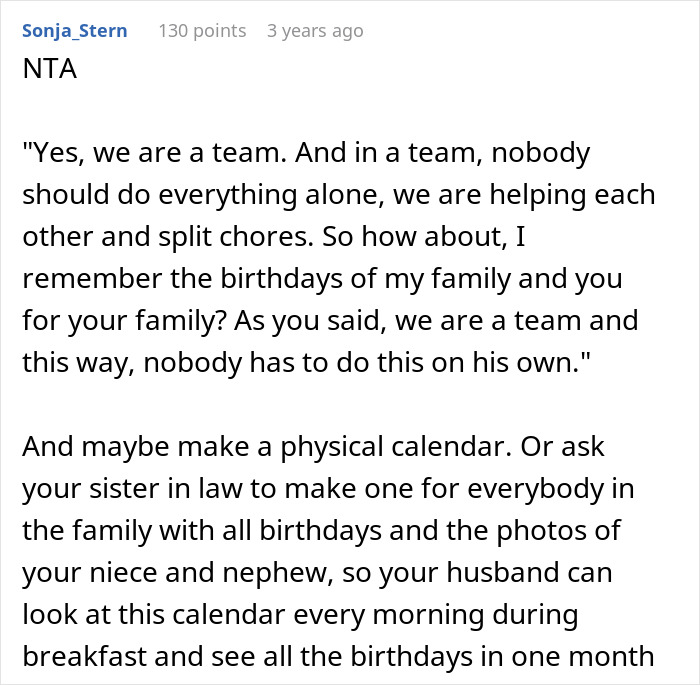 MIL Tells This Woman It's Her "Job" To Make Sure Her Husband Doesn't Forget Things, She Refuses To Be His Personal Reminder