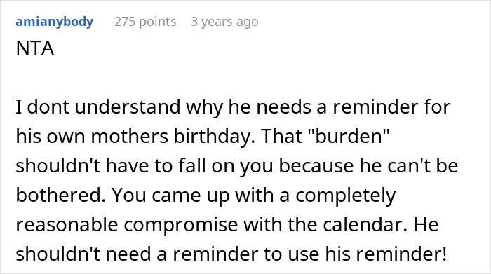 MIL Tells This Woman It's Her "Job" To Make Sure Her Husband Doesn't Forget Things, She Refuses To Be His Personal Reminder