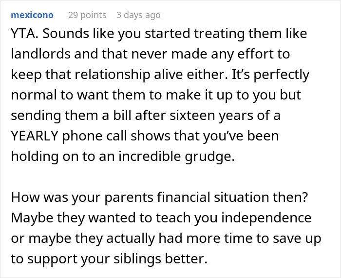 Parents Demand 18-Year-Old Son Start Acting Like An Adult, He Goes No-Contact And Offers To Sell Parents His Forgiveness 16 Years Later Parents Demand 18-Year-Old Son Start Acting Like An Adult, He Goes No-Contact And Offers To Sell Parents His Forgiveness 16 Years Later