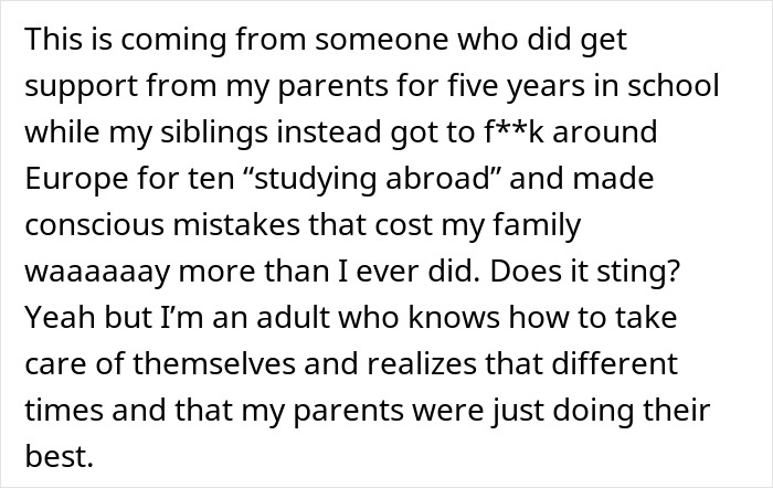Parents Demand 18-Year-Old Son Start Acting Like An Adult, He Goes No-Contact And Offers To Sell Parents His Forgiveness 16 Years Later Parents Demand 18-Year-Old Son Start Acting Like An Adult, He Goes No-Contact And Offers To Sell Parents His Forgiveness 16 Years Later