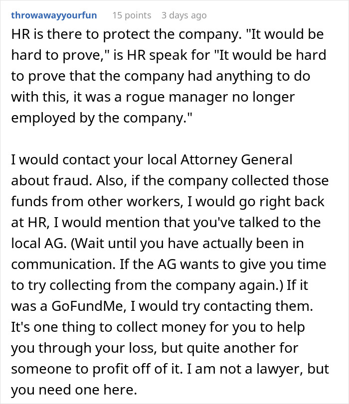 Woman Goes Back To Work After Grieving Her Daughter, Learns There Were Donations Collected For Her That She Never Got