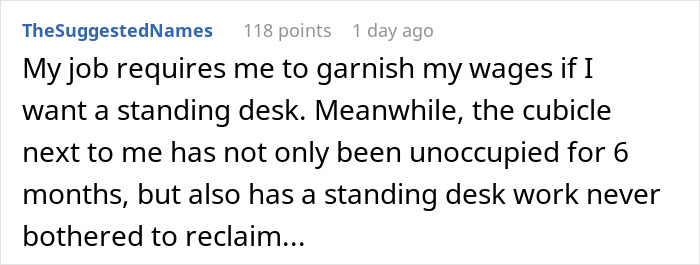 Boss Gloats To 6 Employees Over Newly Bought Standing Desk, They Can Only Stare In Disbelief When He Tells Them They Aren’t Getting Any Boss Gloats To 6 Employees Over Newly Bought Standing Desk, They Can Only Stare In Disbelief When He Tells Them They Aren’t Getting Any