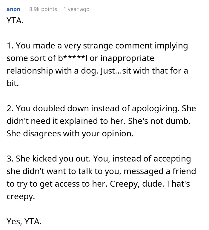 &ldquo;[Am I The Jerk] For Being Uncomfortable With My GF Being Naked Around Her Dog?&rdquo;