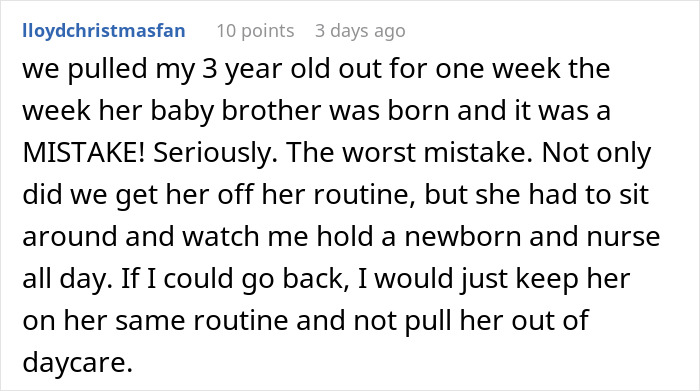 "I Don't Feel Guilty About It": Mom Is Expected To Pull Toddler Out Of Daycare While On Maternity Leave, But She's Having None Of It