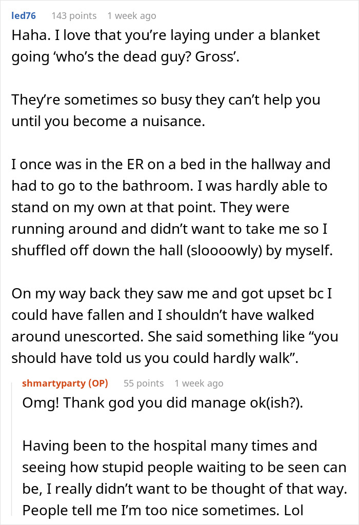 &ldquo;The Dead Body They Were Talking About Was ME&rdquo;: Woman Freaks Out Patients In Hilarious Malicious Compliance