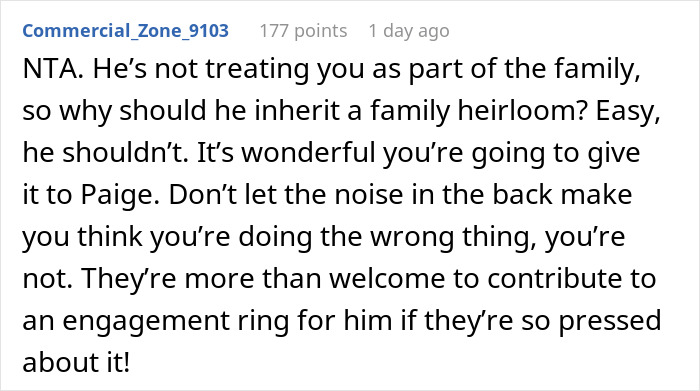 Jerk Stepson Treats Stepmom Like "Vermin" For 20 Odd Years, Shocked When She Won't Pass Family Heirloom To Him