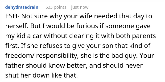 Birthday Surprise Turns Into Family Drama After This Mom Creates A Scene About Grandfather Gifting Her 16 Y.O. A Car Birthday Surprise Turns Into Family Drama After This Mom Creates A Scene About Grandfather Gifting Her 16 Y.O. A Car