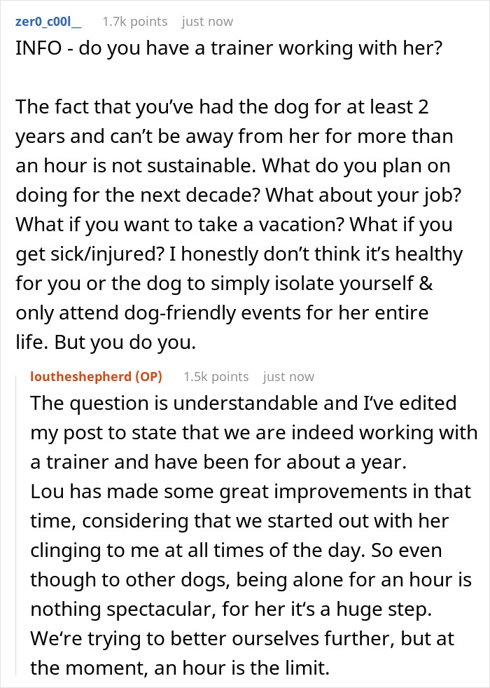 Woman Asks If It’d Be A Jerk Move To Miss Her Brother’s 40th Birthday Because They Banned Her “Aggressive” German Shepherd From Their House Woman Asks If It’d Be A Jerk Move To Miss Her Brother’s 40th Birthday Because They Banned Her “Aggressive” German Shepherd From Their House