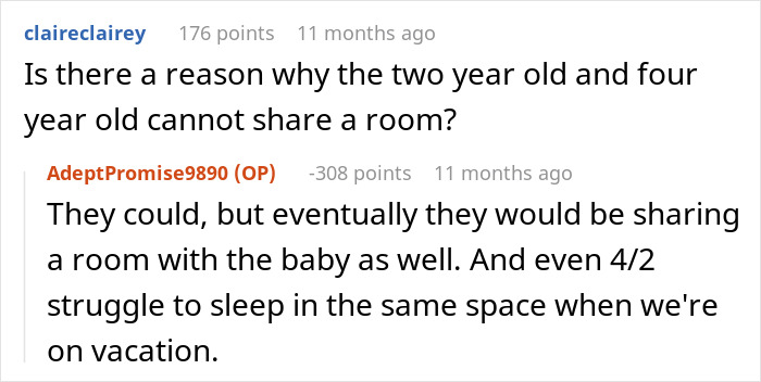 "She Threw A Fit": Dad Tells 12-Year-Old She'll Have To Give Up Her Room And Move In With A 4-Year-Old, Looks For Validation Online But Gets Called Out Instead