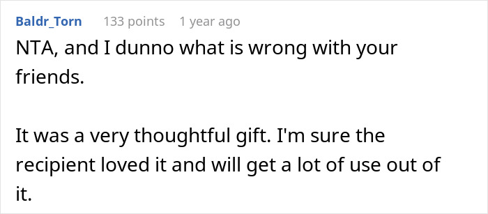 Thrifty Woman Uses Coupons To Buy A Great Birthday Gift, Which Makes The Birthday Person Ecstatic But Leaves Her Friends Angry With Her