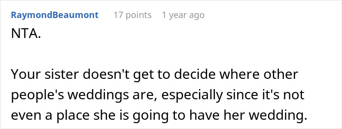 "I Have Little Sympathy For My Sister At This Point": Woman Flips Out As Brother Picks Her Dream Venue For His Own Wedding
