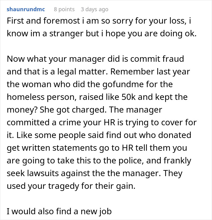 Woman Goes Back To Work After Grieving Her Daughter, Learns There Were Donations Collected For Her That She Never Got