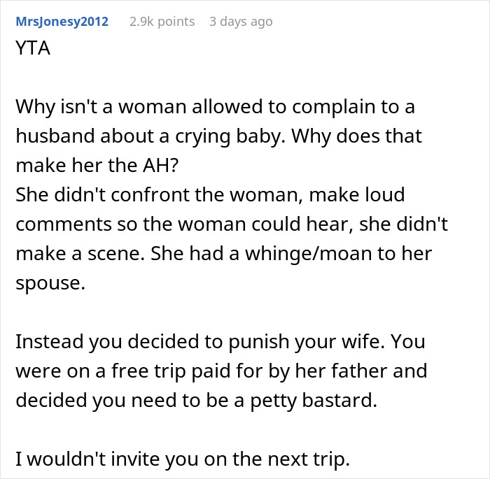Guy Turns To The Internet For Support After Teaching His Wife A Lesson On Complaining On The Plane, Gets None Guy Turns To The Internet For Support After Teaching His Wife A Lesson On Complaining On The Plane, Gets None