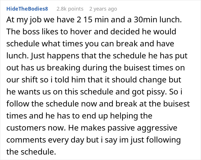 Boss Tells Employee To Only Take Breaks When They Tell Him To, Regrets It After He Just Stops Working In A Middle Of A Call