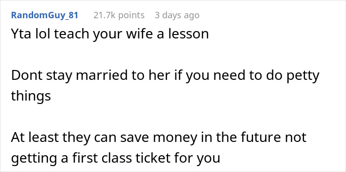 Guy Turns To The Internet For Support After Teaching His Wife A Lesson On Complaining On The Plane, Gets None Guy Turns To The Internet For Support After Teaching His Wife A Lesson On Complaining On The Plane, Gets None