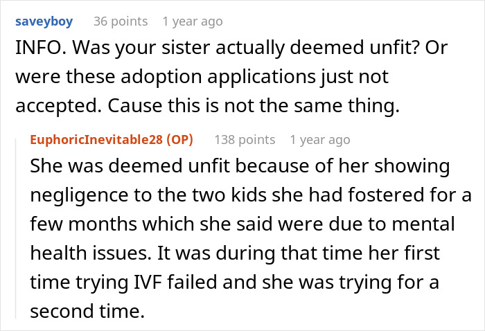 Woman Asks The Internet If She's A Jerk For Refusing To Let Her Sister Adopt One Of Her Twins Once They're Born Woman Asks The Internet If She's A Jerk For Refusing To Let Her Sister Adopt One Of Her Twins Once They're Born