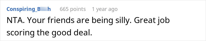 Thrifty Woman Uses Coupons To Buy A Great Birthday Gift, Which Makes The Birthday Person Ecstatic But Leaves Her Friends Angry With Her