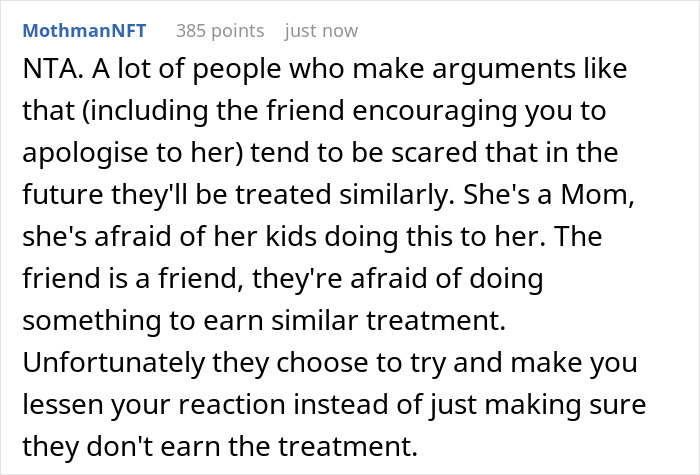 Friend Thinks Woman’s Abusive Mother Can Be Excused Because “It’s Hard Being A Parent,” So She Compares Her To Her Ex To Open Her Eyes Friend Thinks Woman’s Abusive Mother Can Be Excused Because “It’s Hard Being A Parent,” So She Compares Her To Her Ex To Open Her Eyes
