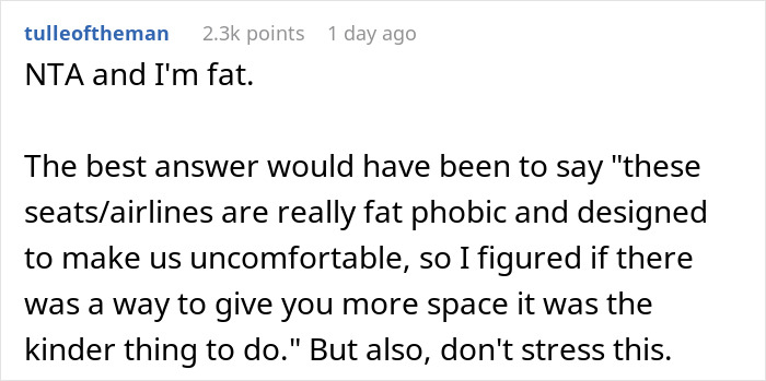 &ldquo;Am I A Jerk For Embarrassing A Plus-Sized Passenger On A Flight?&rdquo;