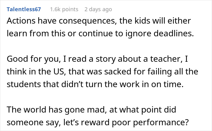 “Tough Luck, Kids”: Teacher Washes Her Hands Off Helping Students Meet The Deadline, They Don’t And They’re Not Happy “Tough Luck, Kids”: Teacher Washes Her Hands Off Helping Students Meet The Deadline, They Don’t And They’re Not Happy
