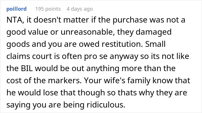 Brother-In-Law&rsquo;s Kids Ruin $375 Worth Of Art Supplies, He Refuses To Take The Blame, So He Gets Sued