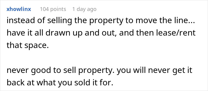 "My Neighbor Built A Shed Right On My Property Line. My Wife Got A New Refrigerator"